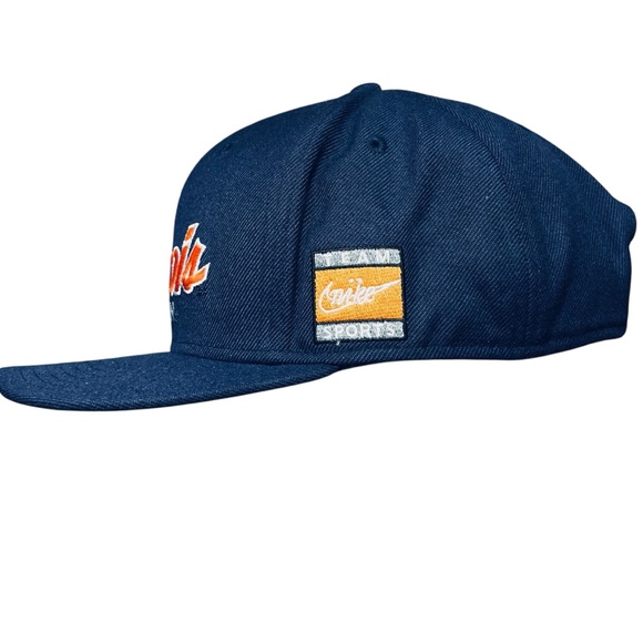 Nike Illinois Fighting Illini Snap Back Hat Blue & Orange Embroidered Cap - Picture 2 of 9